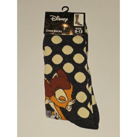 Three Pairs Bambi Crew Socks Adult Size 9-13 - Picture 3 of 6